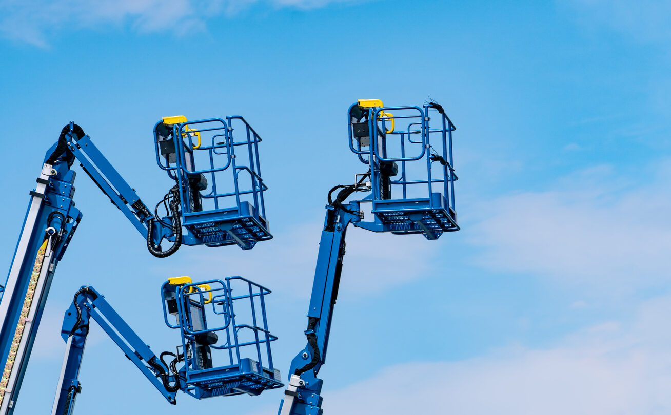 Boom lift rental for commercial builds in Burney, CA. Heavy equipment rental
