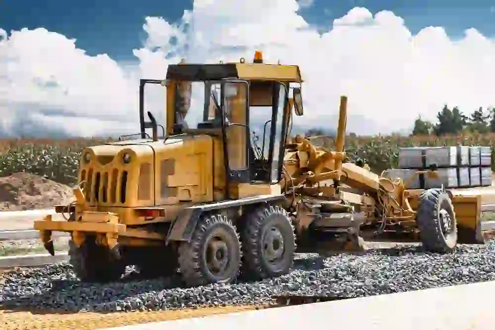 Construction equipment rental supporting a job site in Fort Pierce, Florida