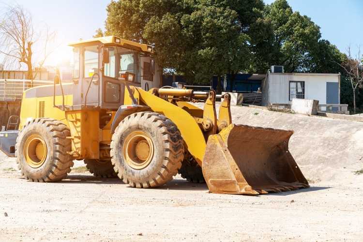 Construction equipment rental supporting a job site in North Charleston, South Carolina