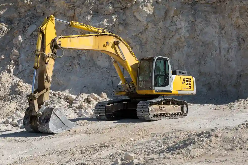Earthmoving machinery operating on an East Wenatchee construction project