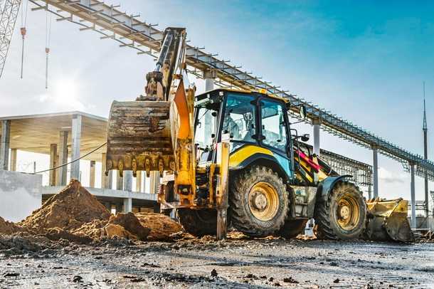 Earthmoving machinery performing grading and excavation work in Detroit, Michigan