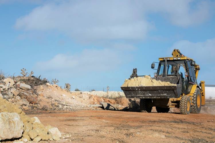 Earthmoving and grading operations using heavy machinery in Spartanburg, South Carolina