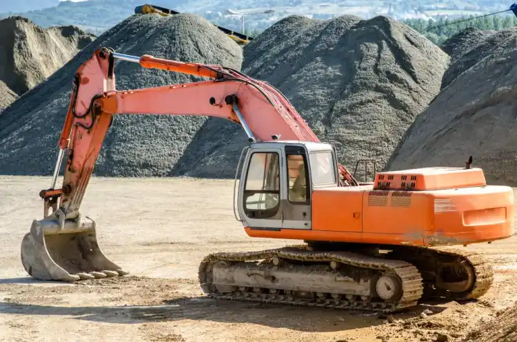 Earthmoving machinery operating on a Montebello, CA construction project