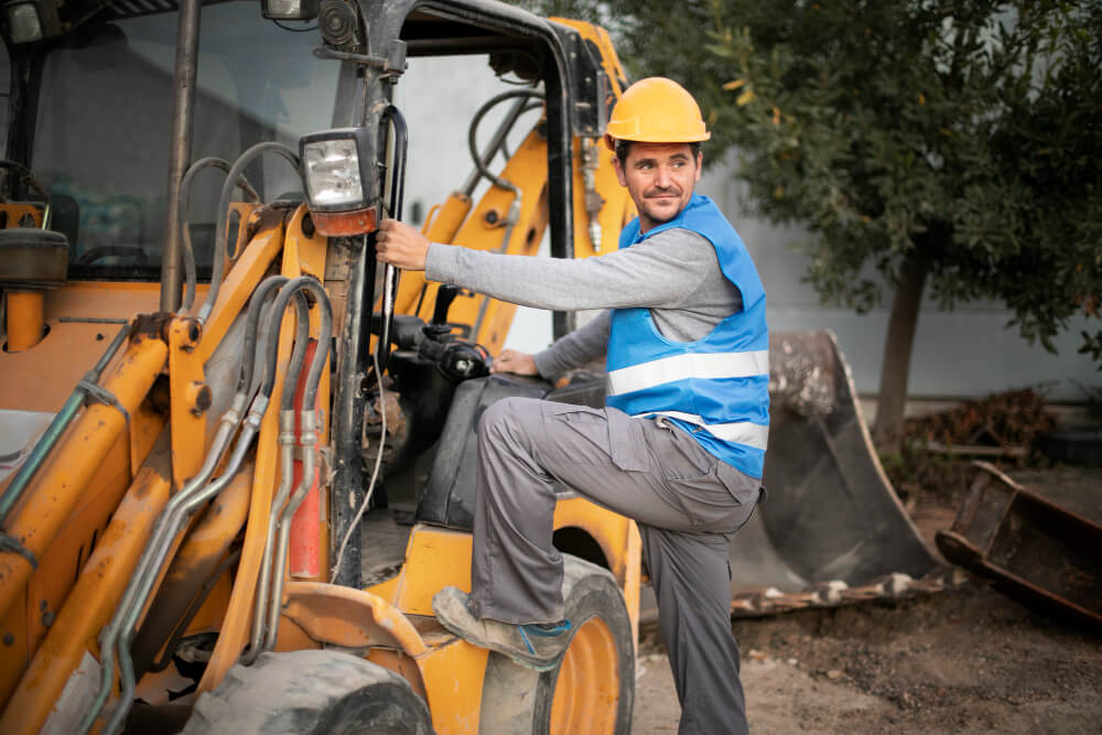 Heavy equipment operating on a job site in Virginia Beach, VA