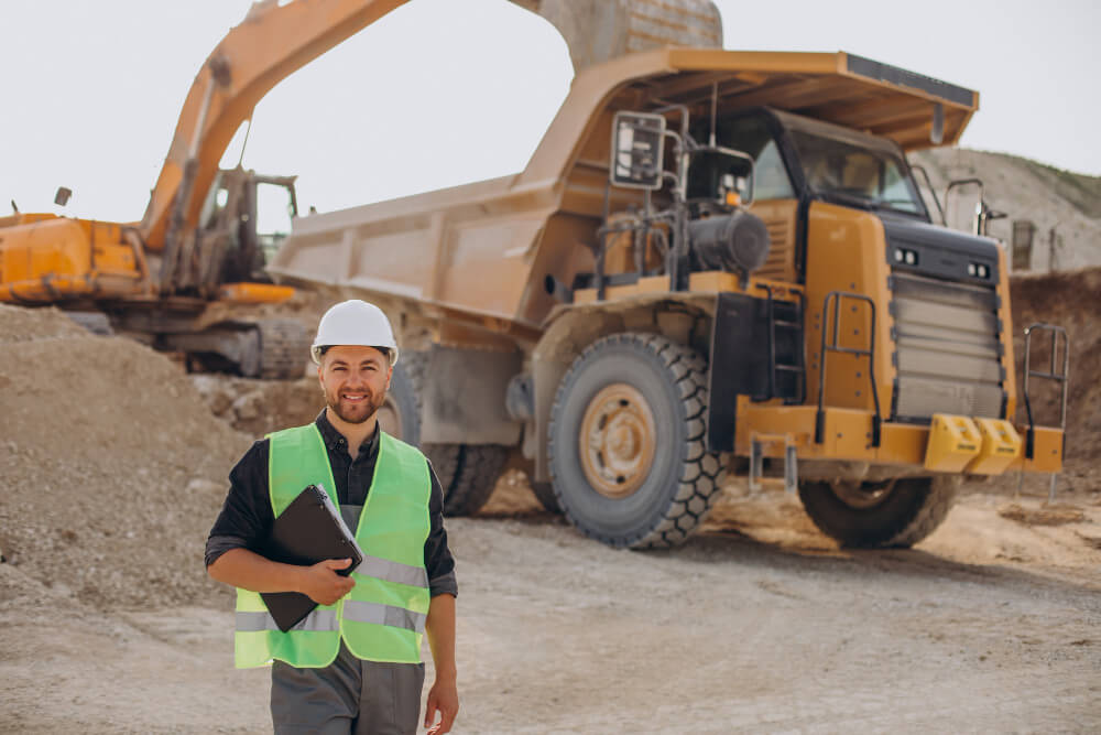 Heavy machinery operating at Benicia, CA job site