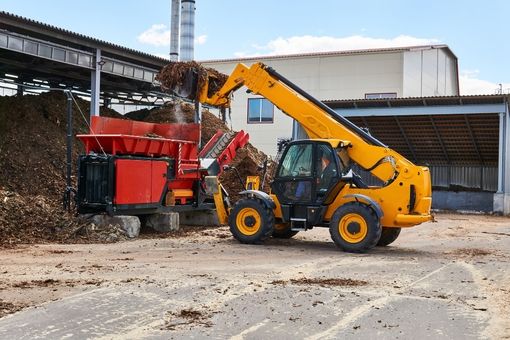 Telehandler equipment rental in Atlanta construction site
