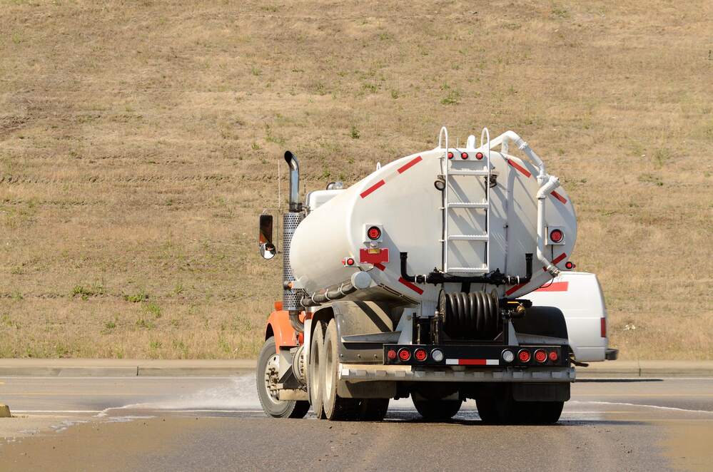 Water truck in San Antonio, TX