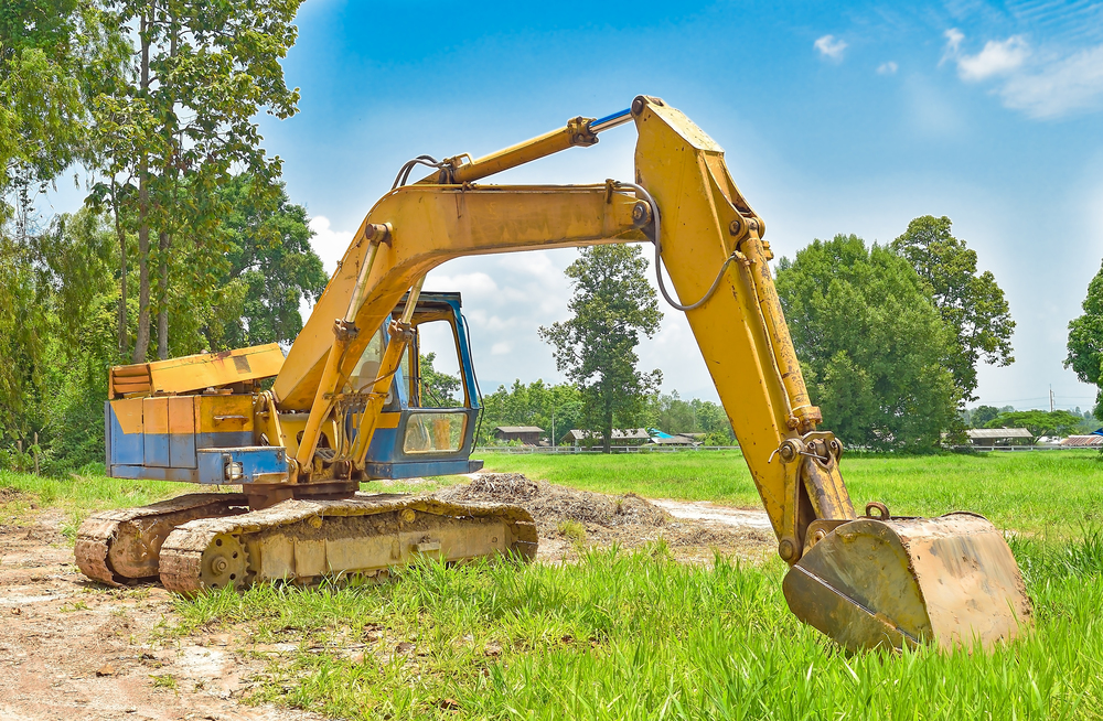 Earthmoving equipment for construction in Elk Grove Village, Illinois