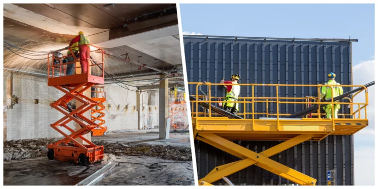 Rough terrain and electric scissor lift