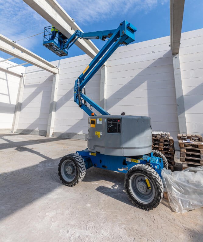 Boomlift rental in Portland, OR job site